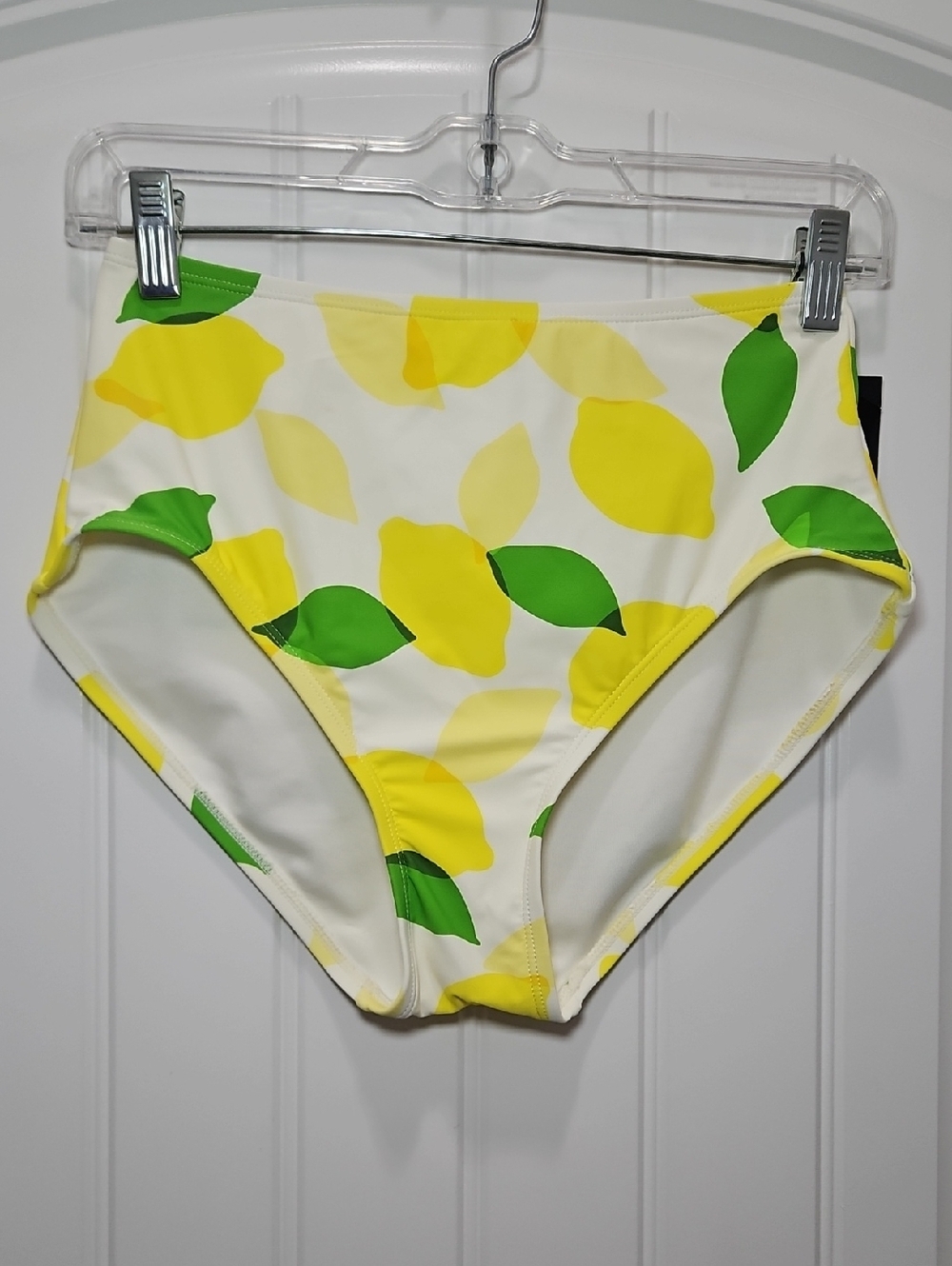 Kate Spade High Waisted Lemon Print Bikini Swimsuit Bottom New - Picture 2 of 7